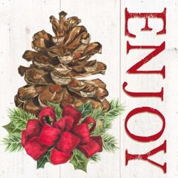 Home for the Holidays Enjoy Pine cone | Obraz na stenu