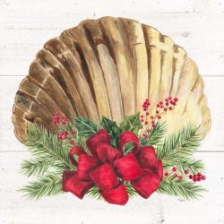 Christmas by the Sea Scallop square | Obraz na stenu