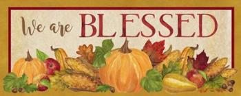 Fall Harvest We are Blessed sign | Obraz na stenu