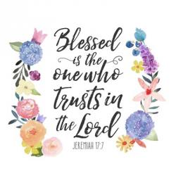 Floral Bible Verse I | Obraz na stenu