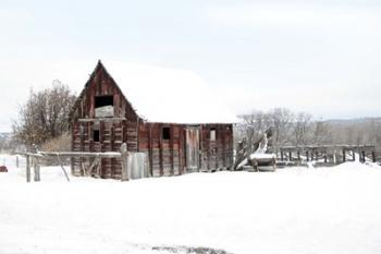Winter Barn Landscape | Obraz na stenu