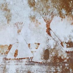 Textured Tipi's | Obraz na stenu