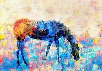 Mondrian Horse | Obraz na stenu