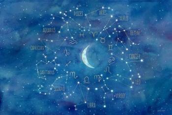 Star Sign with Moon Landscape | Obraz na stenu