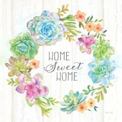 Sweet Succulents Wreath Home | Obraz na stenu