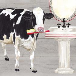 Bath time for Cows Sink | Obraz na stenu