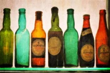 Vintage Guiness Bottles | Obraz na stenu