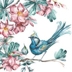 Island Living Bird and Floral I | Obraz na stenu