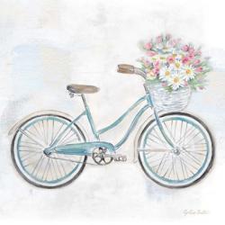 Vintage Bike With Flower Basket I | Obraz na stenu