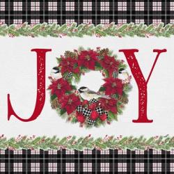Chickadee Christmas Red I Joy | Obraz na stenu