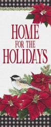 Chickadee Christmas Red - Home for the Holidays vertical | Obraz na stenu