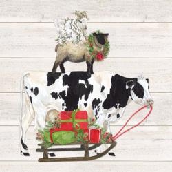 Christmas on the Farm VII Trio Facing right | Obraz na stenu
