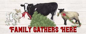 Christmas on the Farm - Family Gathers Here | Obraz na stenu