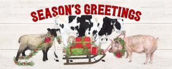 Christmas on the Farm - Seasons Greetings | Obraz na stenu