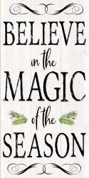 Peaceful Christmas - Magic of the Season vert black text | Obraz na stenu