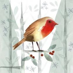 Christmas Hinterland III-Robin | Obraz na stenu