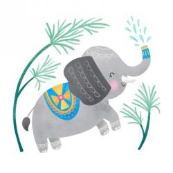 Playful Pals -Elephant | Obraz na stenu