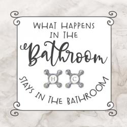 Bath Humor What Happens | Obraz na stenu
