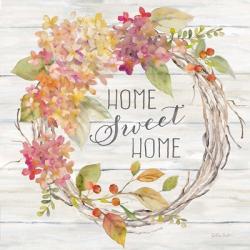 Farmhouse Hydrangea Wreath Spice I Home | Obraz na stenu