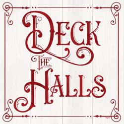 Vintage Christmas Signs II-Deck the Halls | Obraz na stenu