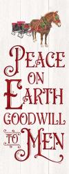 Vintage Christmas Signs panel III-Peace on Earth | Obraz na stenu