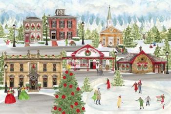 Christmas Village landscape | Obraz na stenu