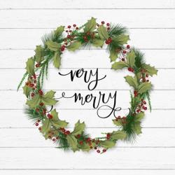 Cozy Christmas Wreath I | Obraz na stenu