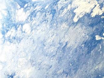 Earth Blues Abstract landscape | Obraz na stenu