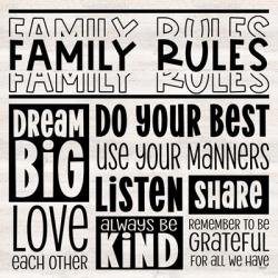Family Rules I | Obraz na stenu