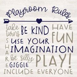 Playroom Rules III | Obraz na stenu