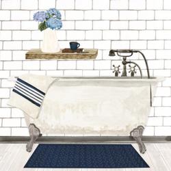 Farmhouse Bath I Navy-Tub | Obraz na stenu