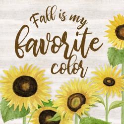 Fall Sunflower Sentiment II-Favorite | Obraz na stenu