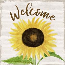 Fall Sunflower Sentiment IV-Welcome | Obraz na stenu