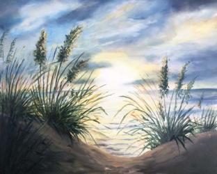 Coastal Sunrise Oil Painting square | Obraz na stenu
