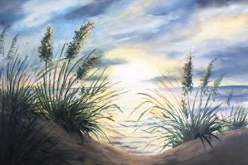 Coastal Sunrise Oil Painting landscape | Obraz na stenu