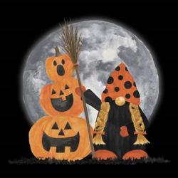 Gnomes of Halloween III-Broomstick | Obraz na stenu