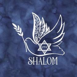 Festival of Lights Blue V-Shalom Dove | Obraz na stenu