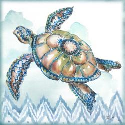 Boho Shells I-Sea Turtle | Obraz na stenu