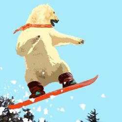 Polar Bear Jump | Obraz na stenu