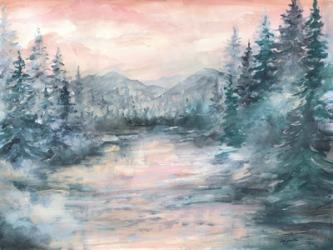 Morning Mist at Pine Lake | Obraz na stenu