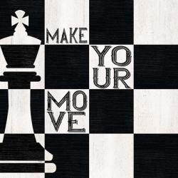 Chessboard Sentiment I-Make your Move | Obraz na stenu