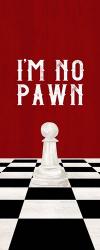 Rather be Playing Chess Red Panel III-No Pawn | Obraz na stenu