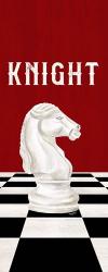 Rather be Playing Chess Pieces Red Panel III-Knight | Obraz na stenu