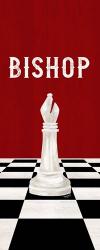 Rather be Playing Chess Pieces Red Panel IV-Bishop | Obraz na stenu