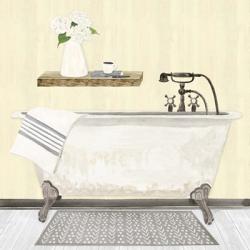 Farmhouse Bath I Gray & Yellow 2-Tub | Obraz na stenu