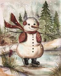 Country Snowman III | Obraz na stenu