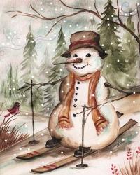 Country Snowman IV | Obraz na stenu