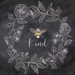 Bee Sentiment Wreath Black II-Kind | Obraz na stenu