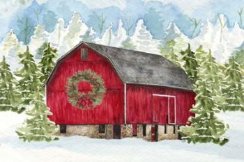 Christmas Barn Landscape I | Obraz na stenu