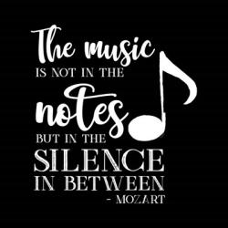 Moved by Music black II-Mozart | Obraz na stenu
